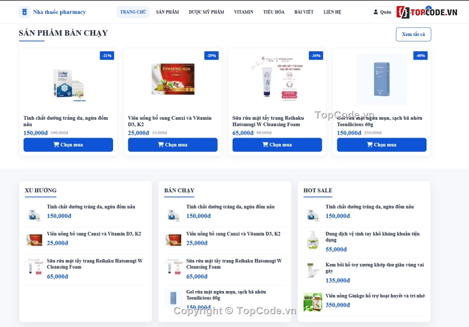 Pharmacy,Website địa ốc,code w    eb
